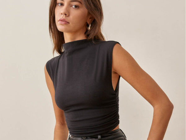 Sustainable cotton Lindy Knit Top from Reformation